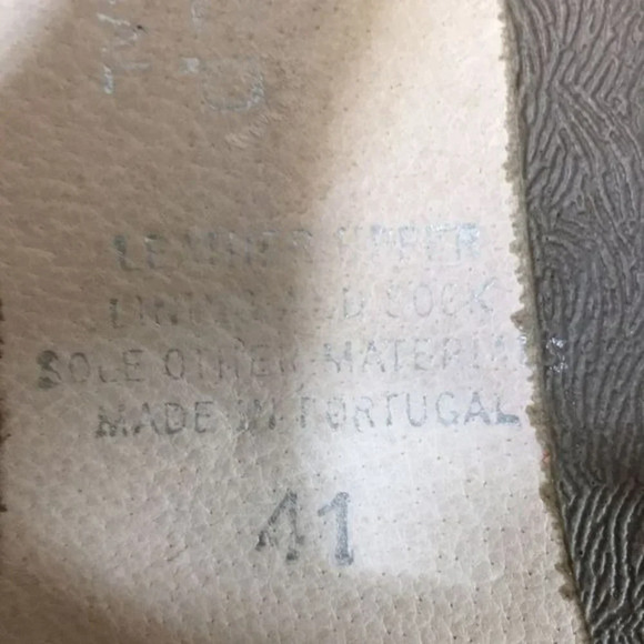 Spring Step Shoes Womens 41 Cream Cut‎ Leather Slingback Comfort Flats 9.5-10 - Picture 9 of 12